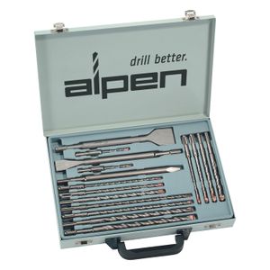Use Alp50001sds Plus Drill And Chisel Set 16 Piece In Metal Carry Case